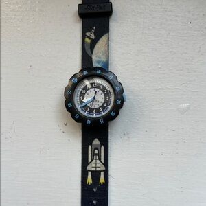 Swatch Kids Space Adventure Watch - Black and Blue